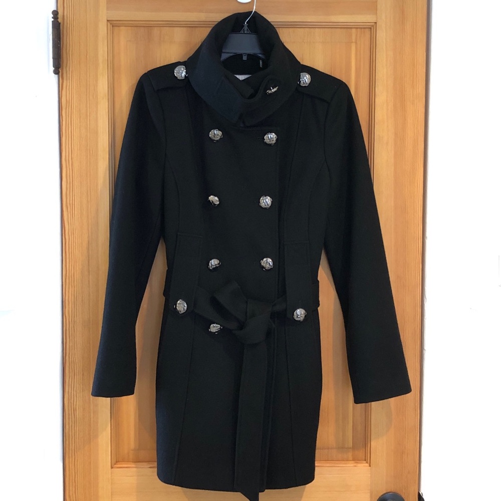 Calvin Klein Military Wool Dresscoat